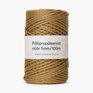 Polüpropüleenist nöör 5mm/500gr heledam kuldne