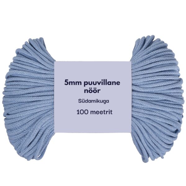 5mm punutud nöör vihtides taevasinine