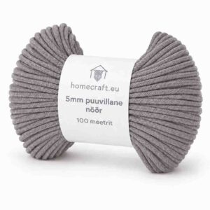 5mm punutud nöör vihtides mokkatoon